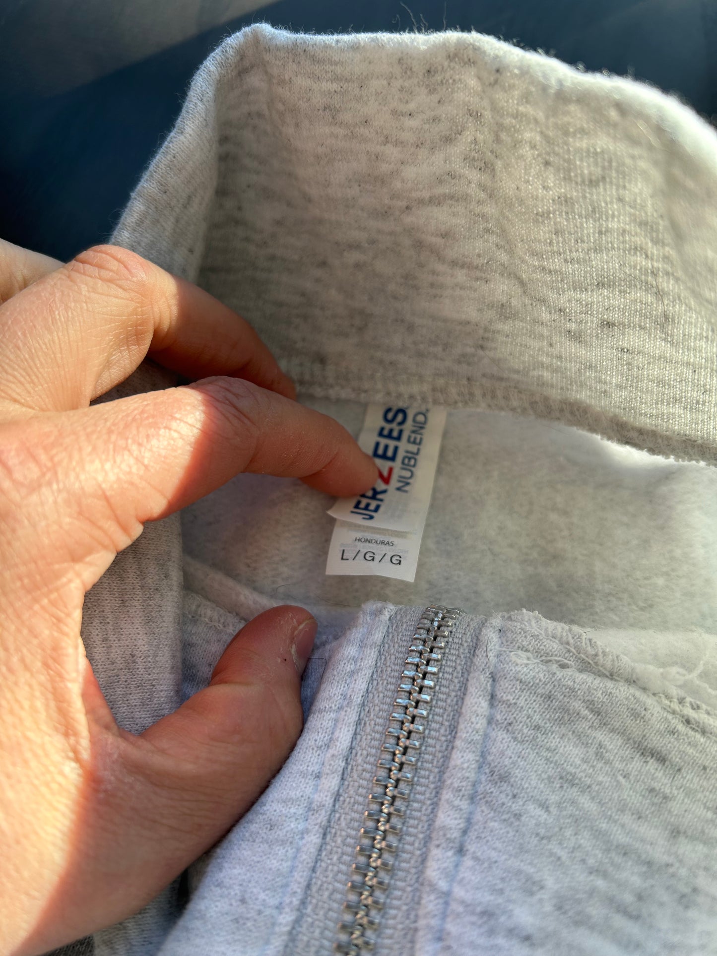 COFFEE QUOTES QUARTER-ZIP - SIZE L