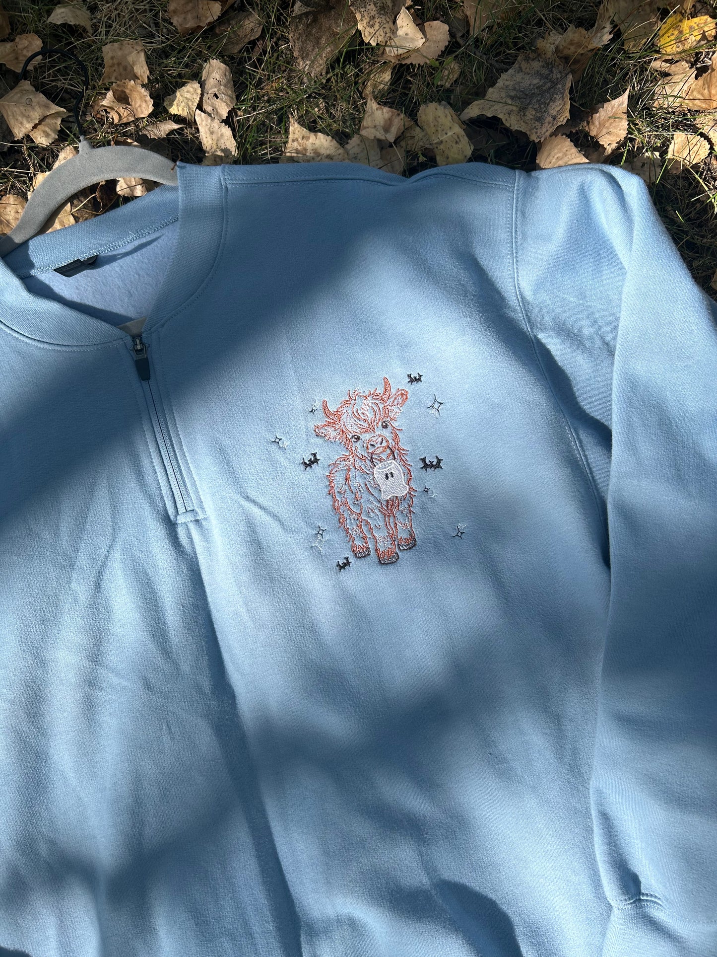 Spooky Cow Quarter-Zip