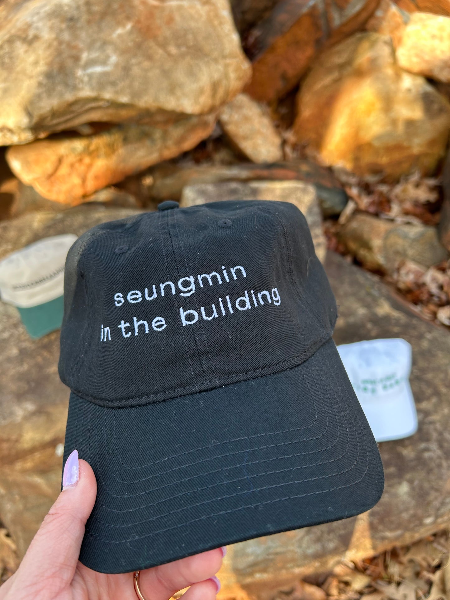 “seungmin in the building” Embroidered Cap