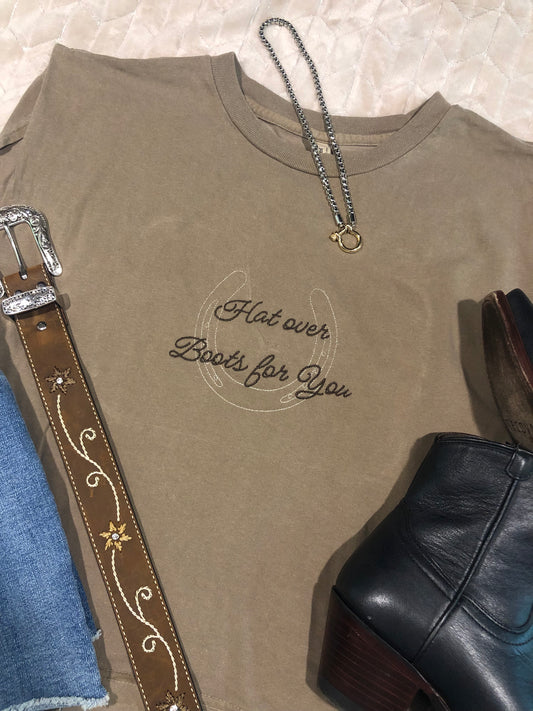 Hat Over Boots Muscle Tee