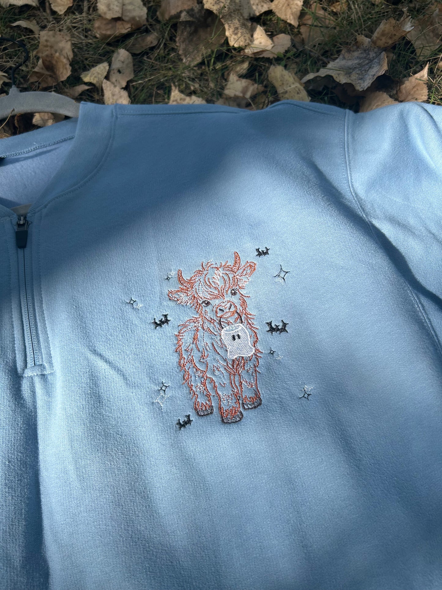 Spooky Cow Quarter-Zip