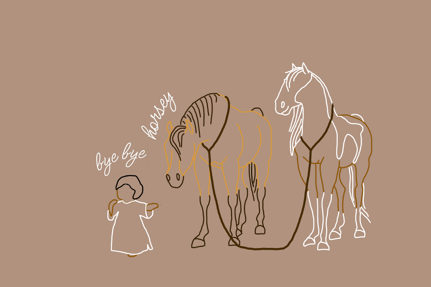 Bye Bye Horsey Crewneck