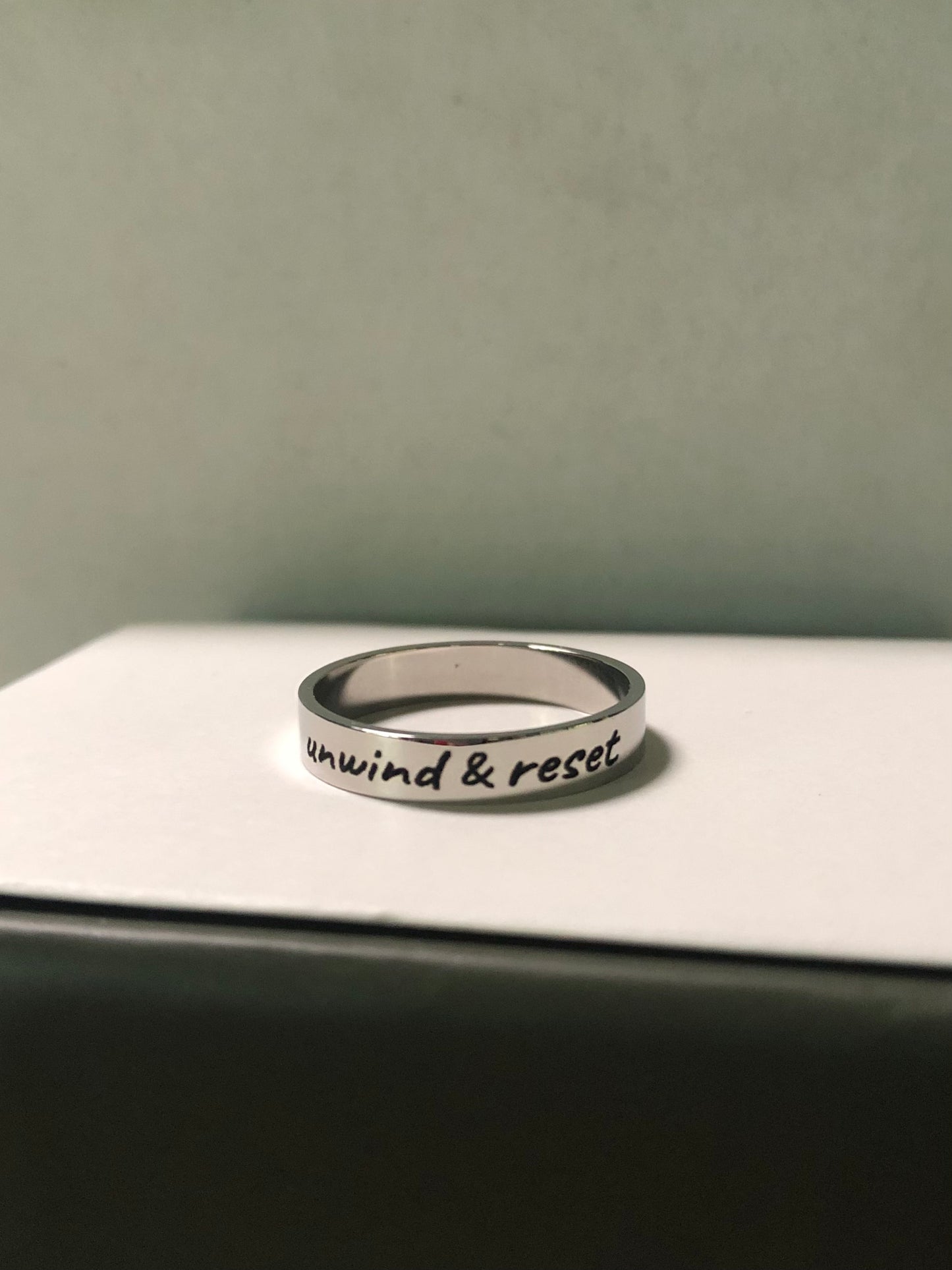 "Unwind & Reset" Ring