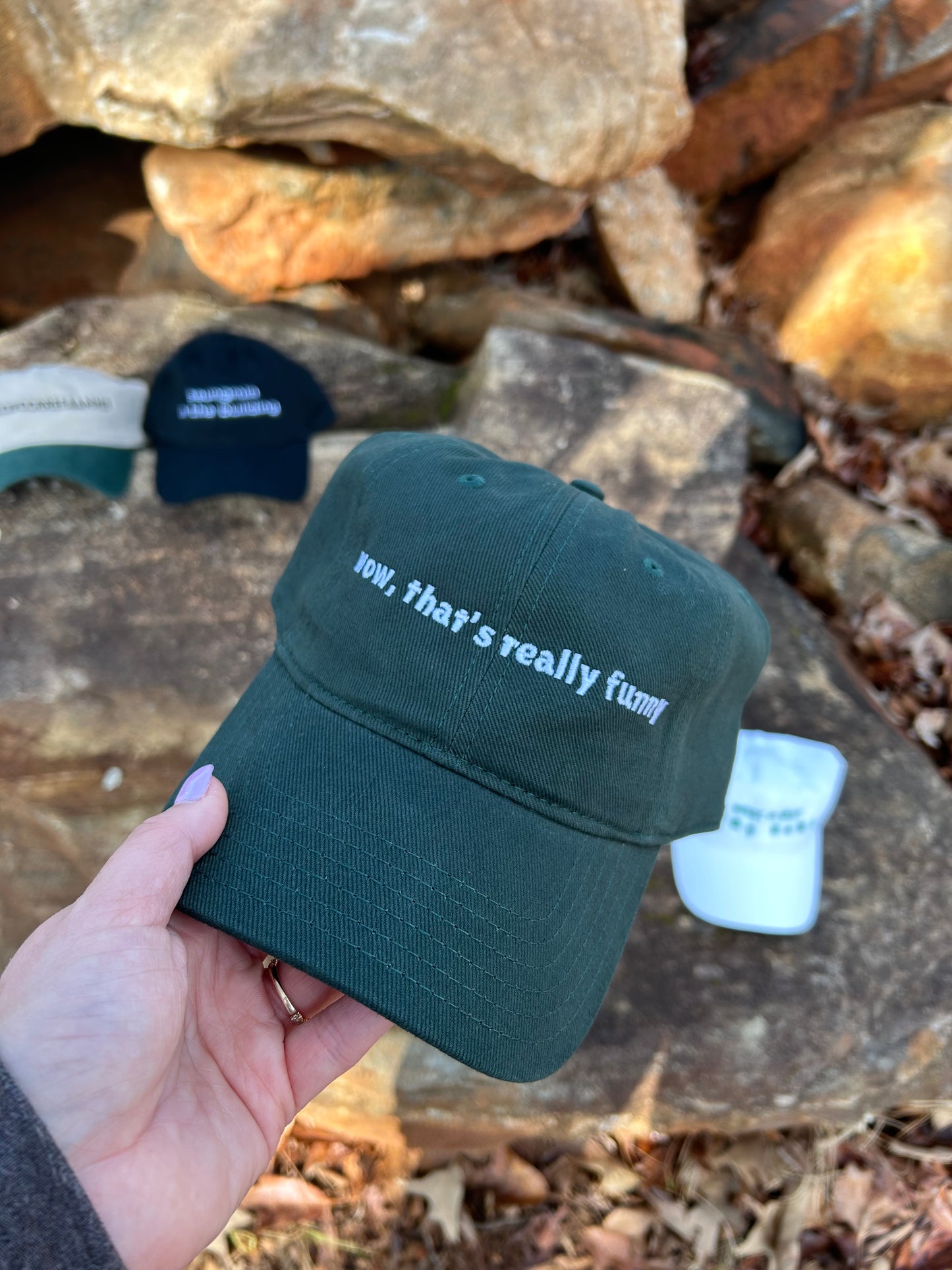 “Wow, that’s really funny” Embroidered Cap