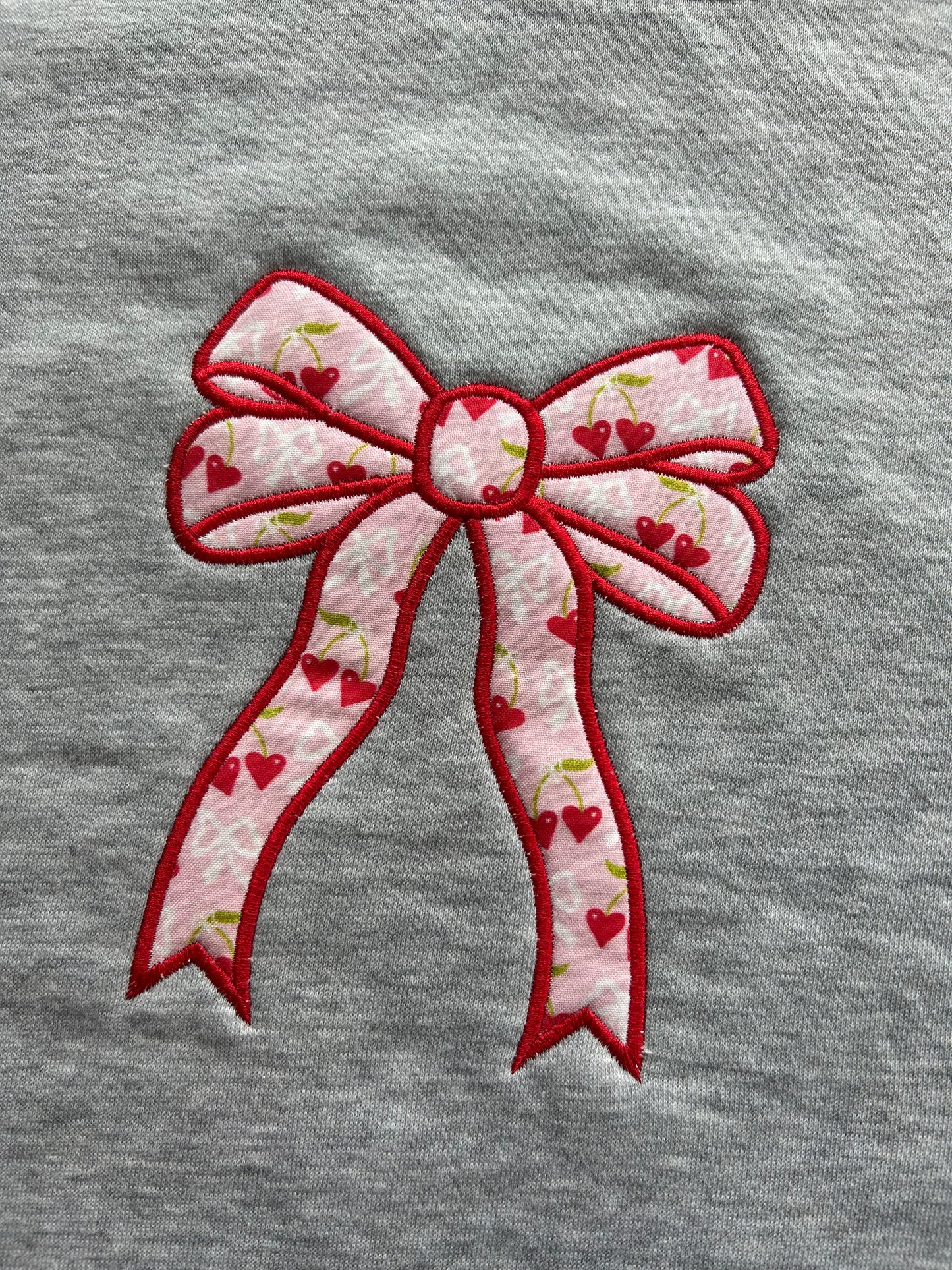 Cherry Bow Crewneck Shirt